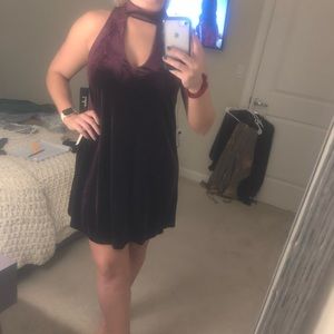 Velvet purple Lulus mini dress(never worn)